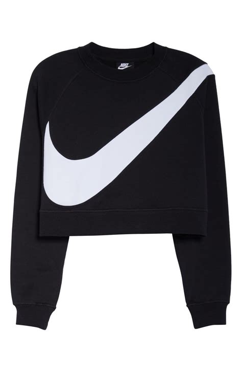 nike swoosh cropped sweatshirt